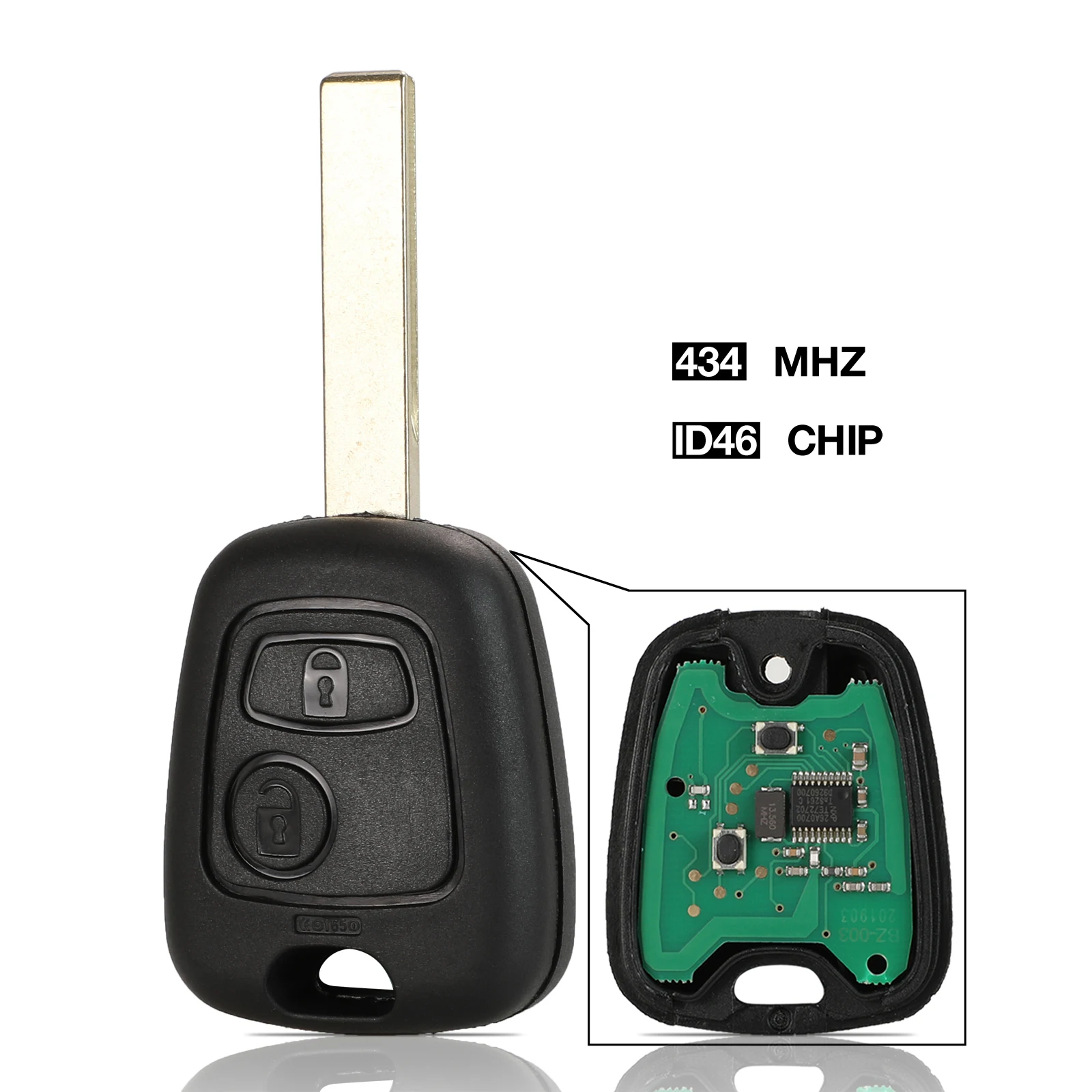 Flip Remote Key 3 Button 433mhz For Chevrolet Cruze With Id46 Chip at Best Price in Qingdao | Qingdao Remotech Auto Parts Co.,ltd