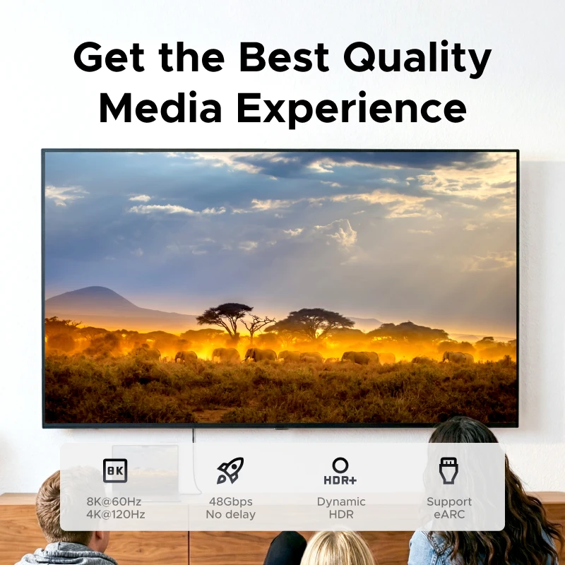 UGREEN 8K@60Hz HDMI 호환 측면 벤딩 90도 직각 어댑터 노트북 모니터용 HDMI 확장 커넥터