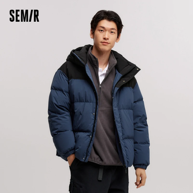 Semir Down Jacket Men Waterproof Windproof Winter Shoulder-Fitting Outerwear Couple Down Jacket