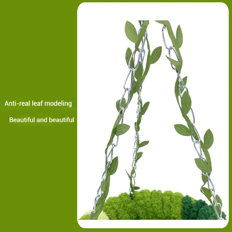 New Bird Nest Warm Hammock Green Forest Series Bird Nest Pet Animal Fun Toy Swing Plush Doll Room Decoration Storage Cute Gift 2