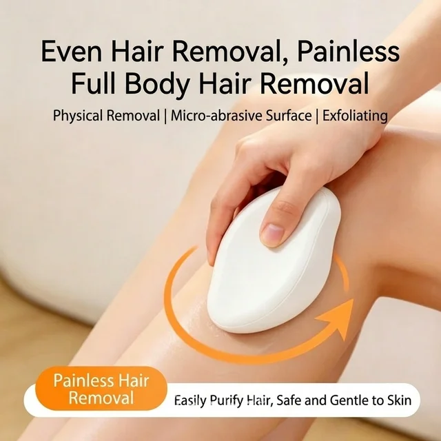 Reusable Nano Glass Exfoliating Depilator Crystal Hair Eraser Painless Body Hair Removal Tool for Women Men Arms Legs Bikini