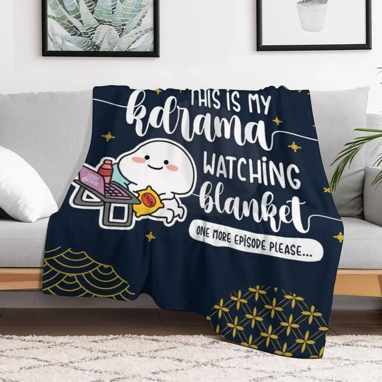 This is My Kdrama Watching Blanket Gift for Kdrama Fans Throw Blanket Custom Sleeping Bag Hairy Blankets 5
