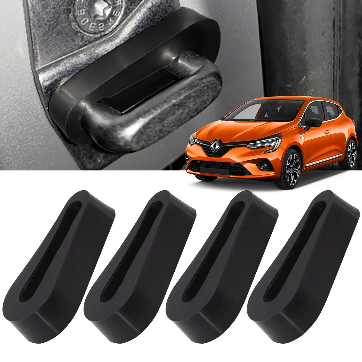 For Renault CLIO MK1 MK2 MK3 MK4 MK5 1 2 3 4 5 RS Car Sound Deadener Damper Door Lock Buffer Deadening Damping car accessories