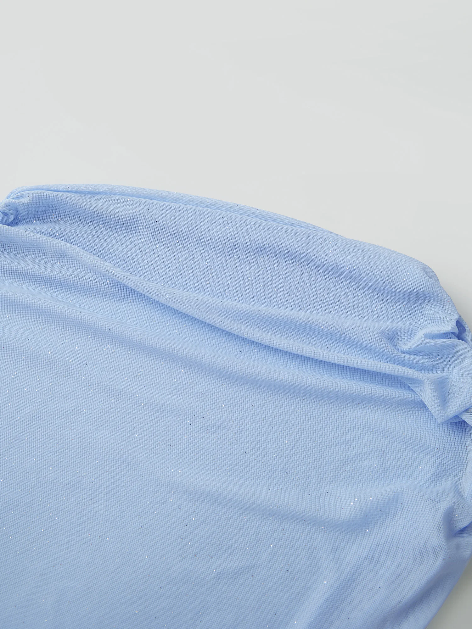 Elegant Sequined Off-Shoulder Blouse with Asymmetrical Ruffles and Sheer Details - Stylish Top for Night Out or Casual Wear