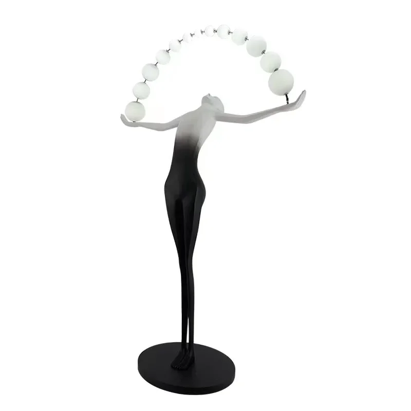 

Nordic Living Room Corner Resin Sculpture Floor Light Designer Modern Minimalist Art Decoration Standing Led Floor Lamp