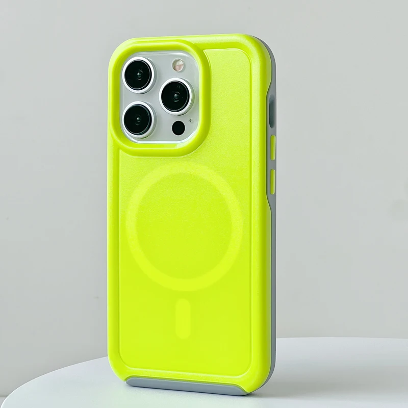 

Candy color anti-fall Magsafe case for iphone 11 13 12pro 15 14pro 15Pro 14pro max Matte armor case shockproof bumper cover