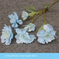 Blue Series Artificial Silk Flower Bouquet for DIY Wedding and Home Decor Arrangements (15)