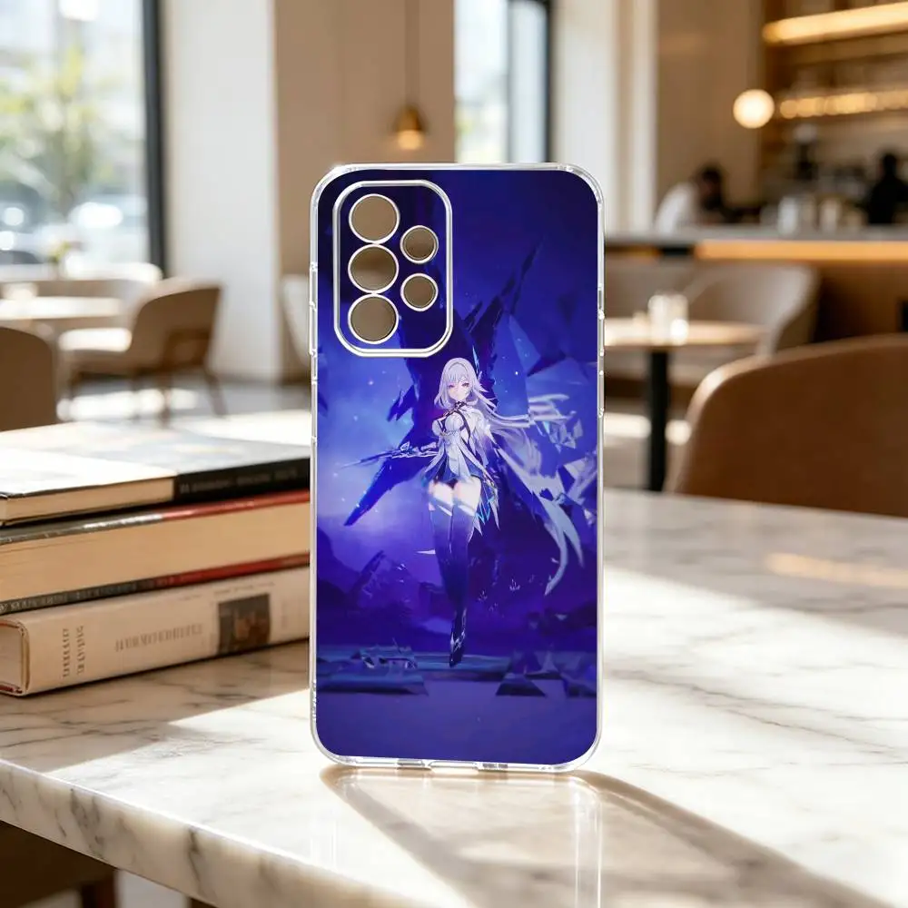 Genshin Impact Skirk Transparent Silicone Soft Phone Case