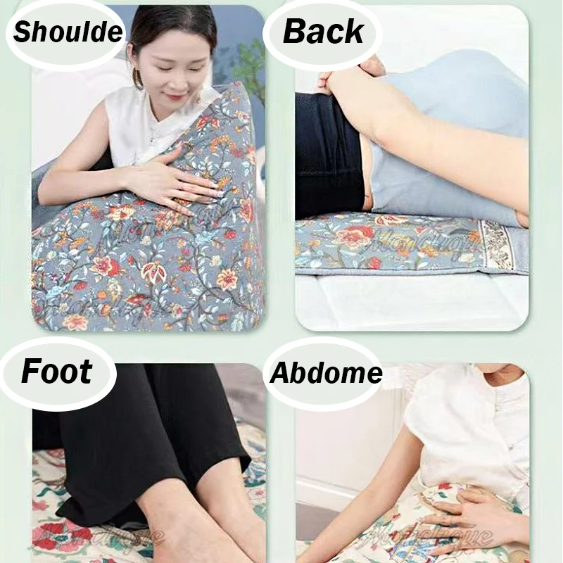 Electric Moxibustion Heating Pad Heat Mat 9 Levels Constant Temp 4 Mode Timer Body Warming Thermal Mat Abdomen Hand Thermal Mat