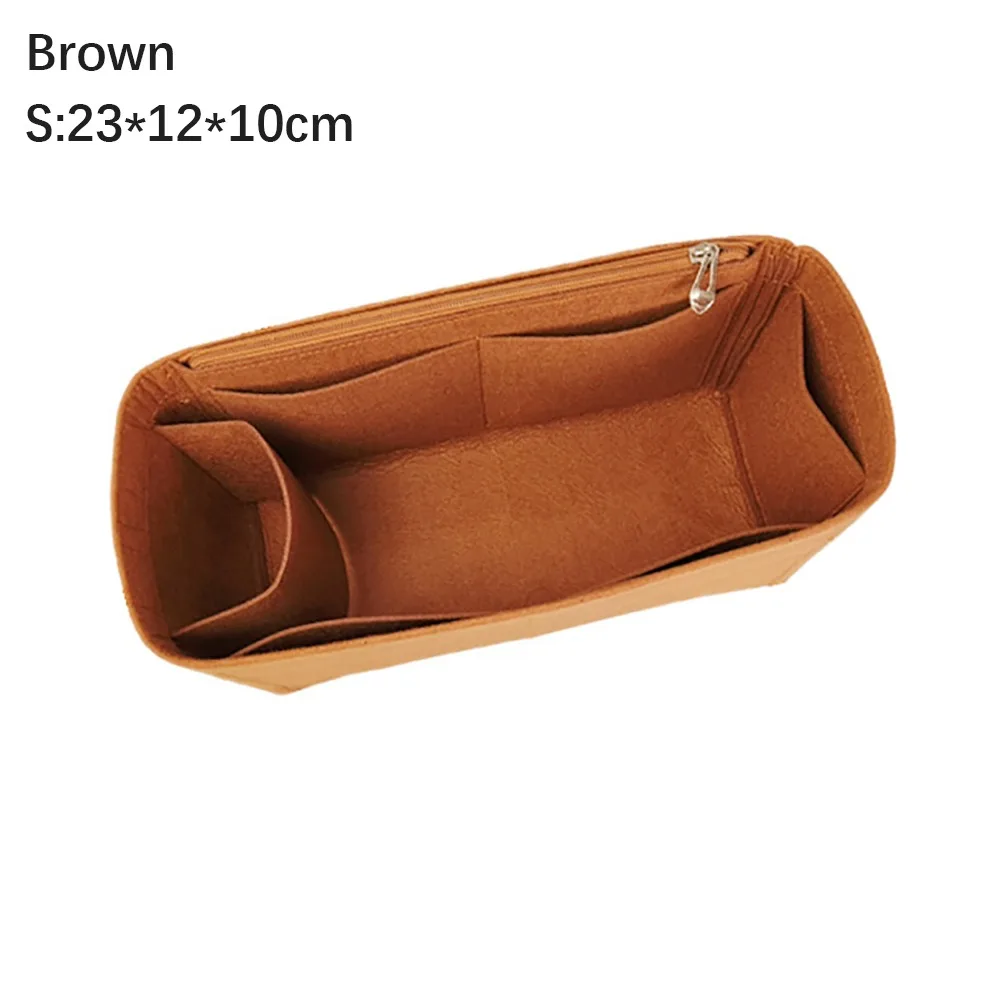 Enhanced Felt Handbag Organizer with Multi-Pocket Design