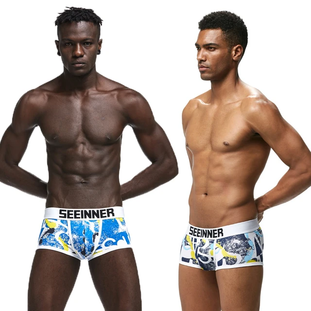 Men Underwear Brand Breathable Boxer shorts Printed Underpants