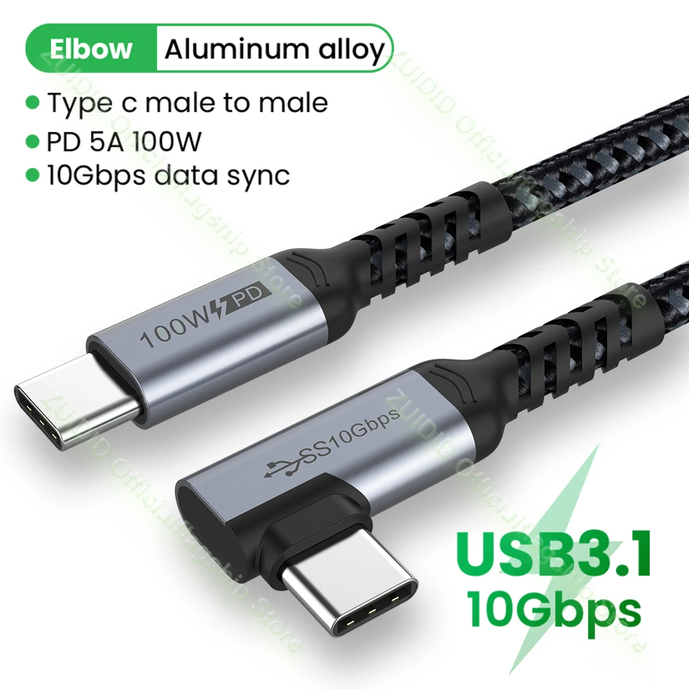 USB 3.1 Gen2 10Gbps Data Cable USB C to Type C PD 100W 5A QC4.0 3.0 Fast Charging Cable For MacBook Pro 4k 60Hz Video Cable 2/3m android c charger Cables