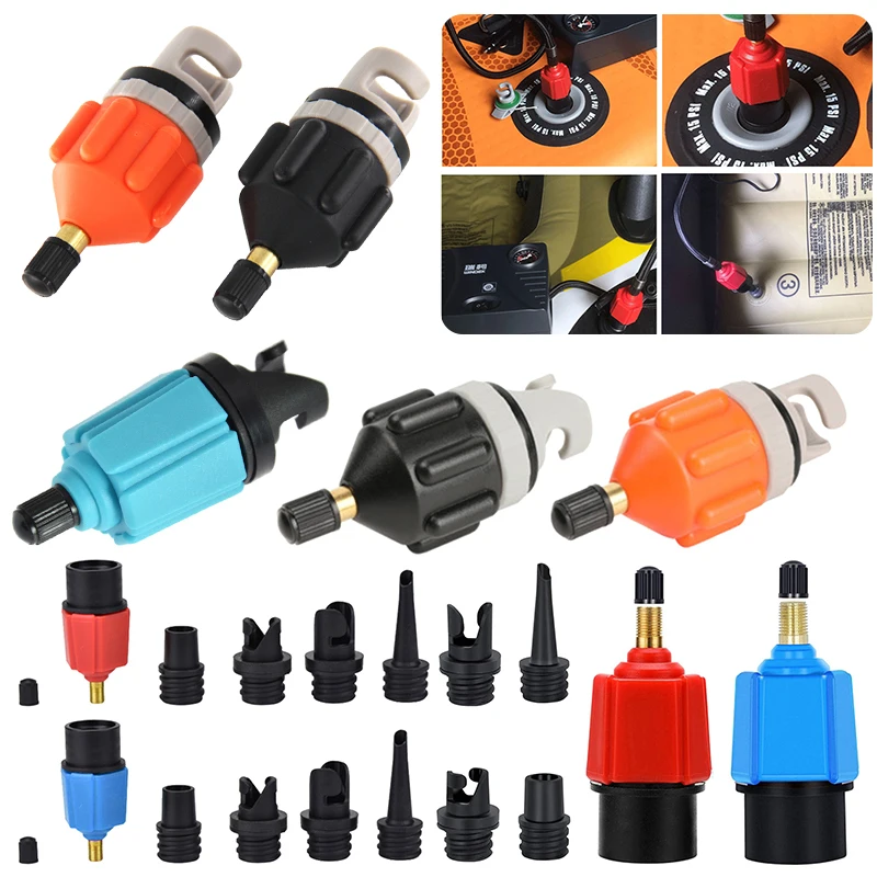 Details about   Inflatable Boat Adapter Air Valve Rubber Boat SUP Pump Adaptor Air Bed Accessory 