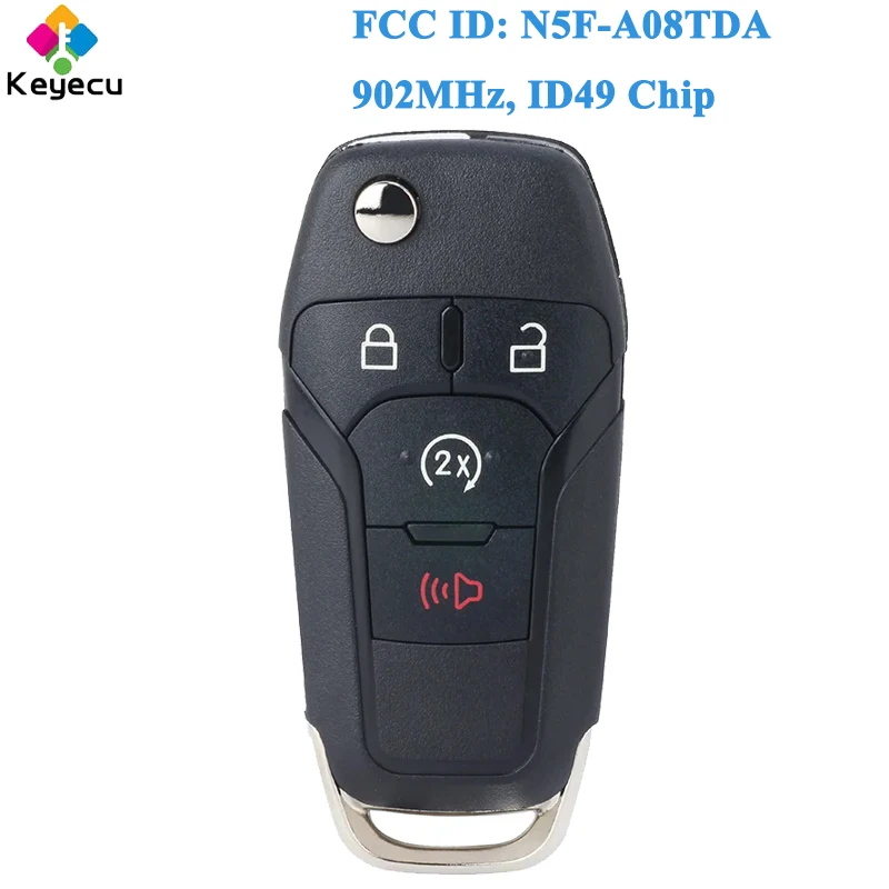 

KEYECU автомобильный Выкидной дистанционный ключ для Ford F-150 F-250 F-350 F-450 Ranger Raptor Bronco Fob F-550 164-R8134 902MHz ID49 Chip