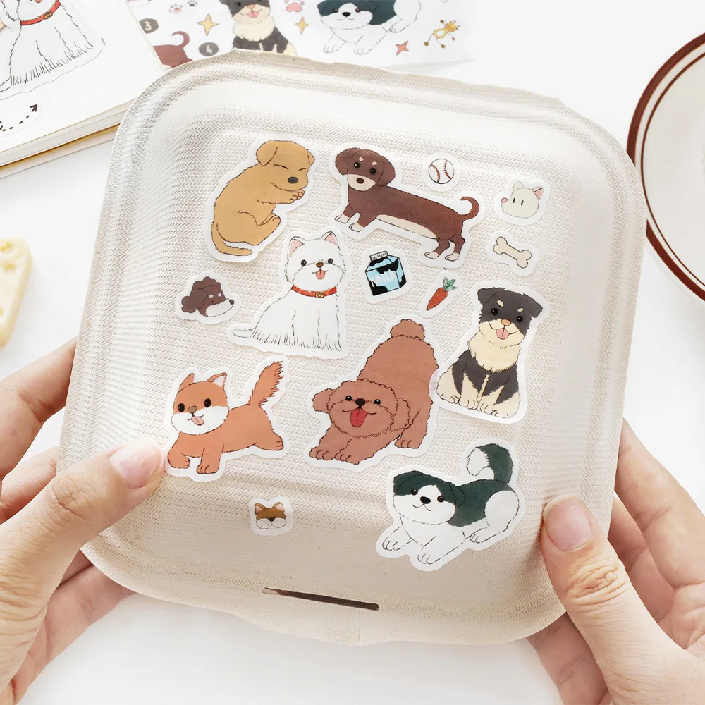 200cm/롤 귀여운 애완동물 파티 시리즈 와시 다이컷 테이프 DIY 스크랩북 콜라주 재료 휴대폰 케이스 노트북 장식 선물