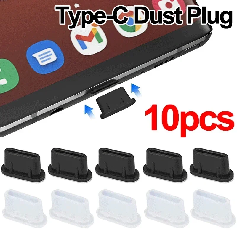 Silicone Type-C Charging Port Dust Protector Cap - Universal Fit