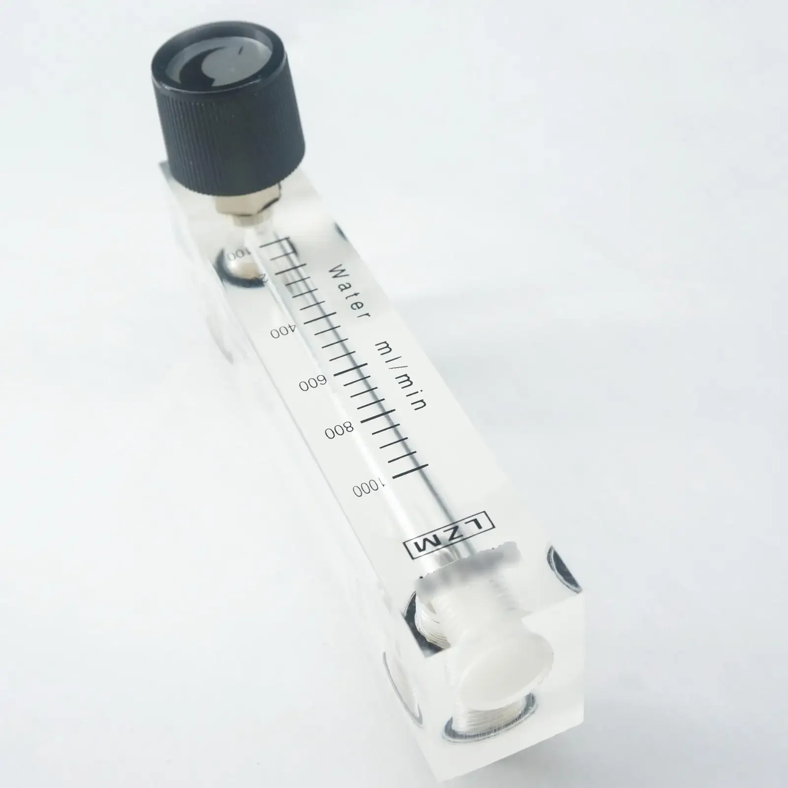 100-1000mL/min LZM-6T Acrylic Panel Water Liquid Flowmeter Rotameter With Control Valve Push In Fit 6mm Tube