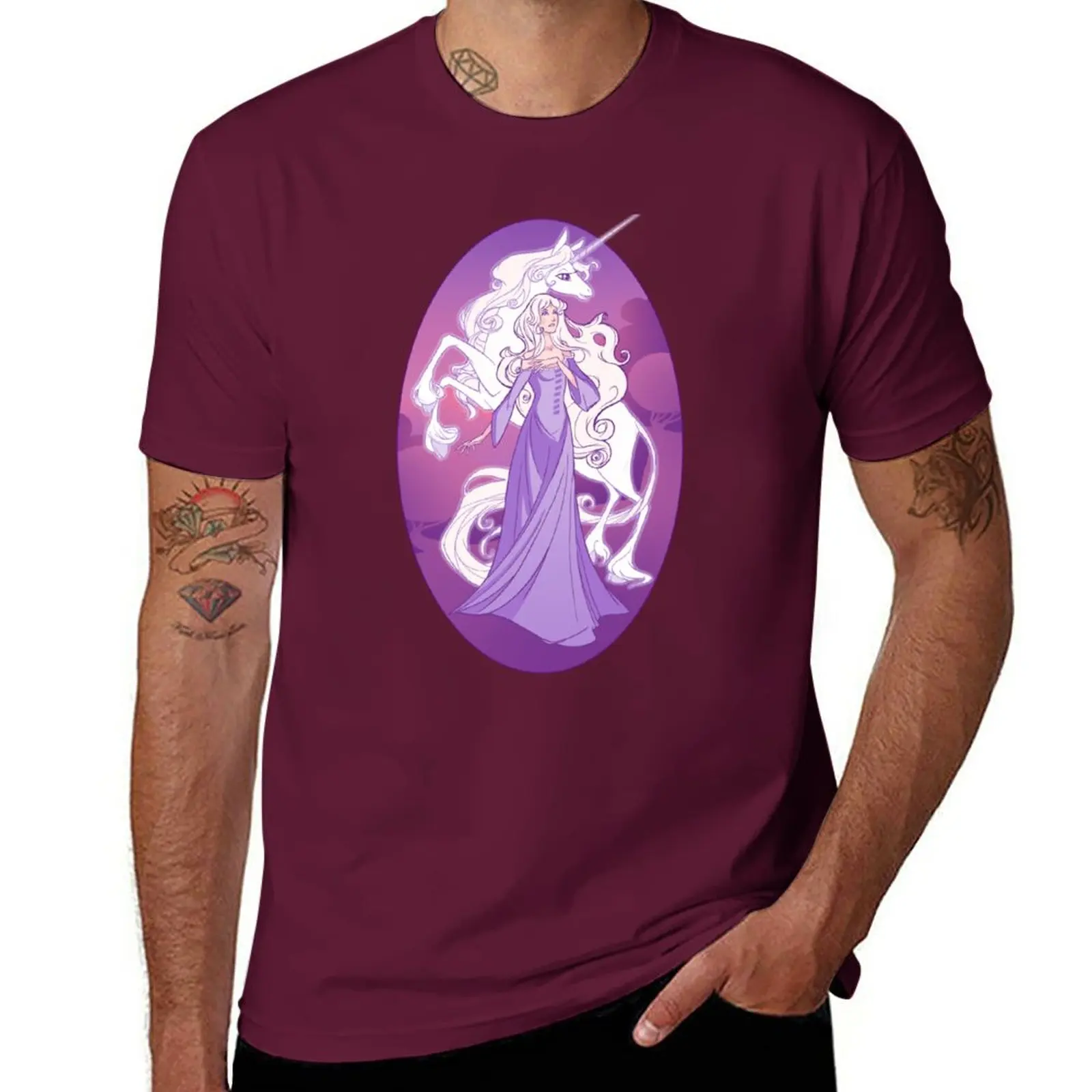 

The Last Unicorn in the World T-Shirt shirts graphic tees summer clothes black t shirts for men