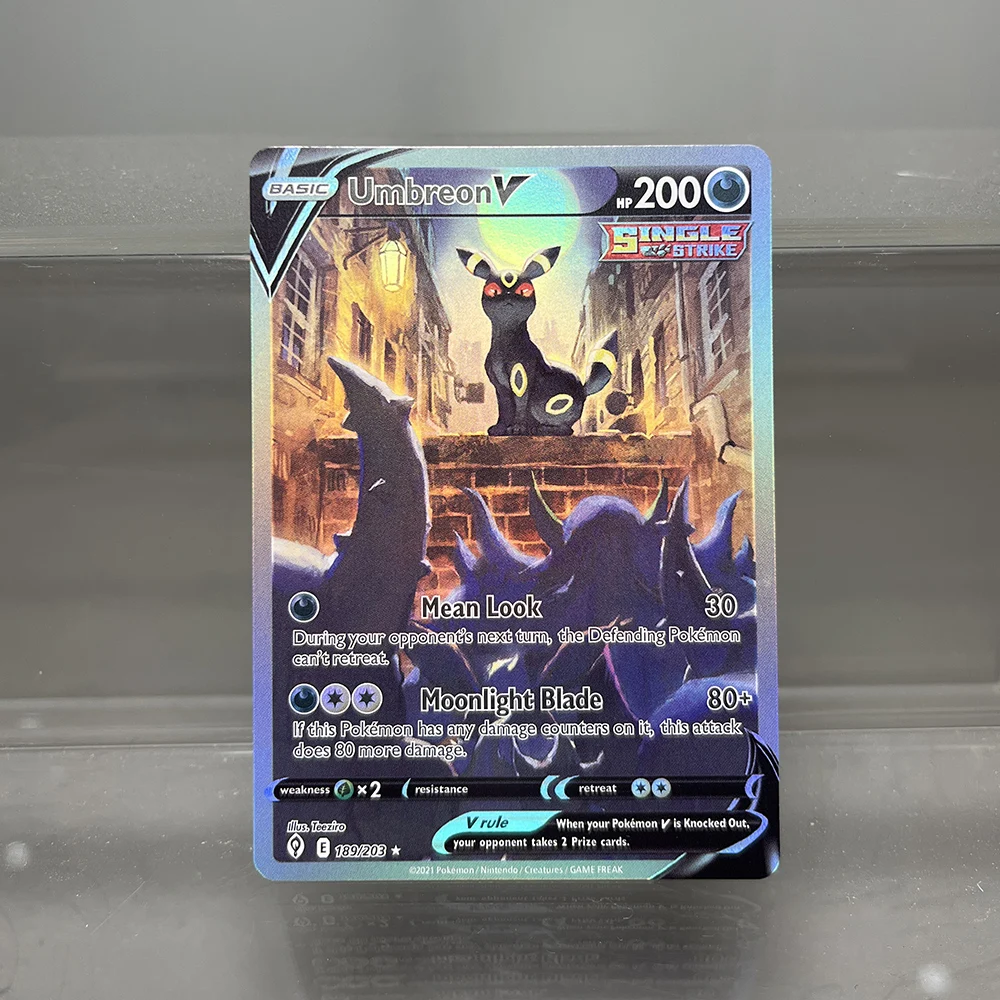 PKM Holografische Karten Umbreon Charizard Palkia Karten Sammlung PTCG Proxy Karten Brillante Sterne Spielzeug Geschenke – Detail 6