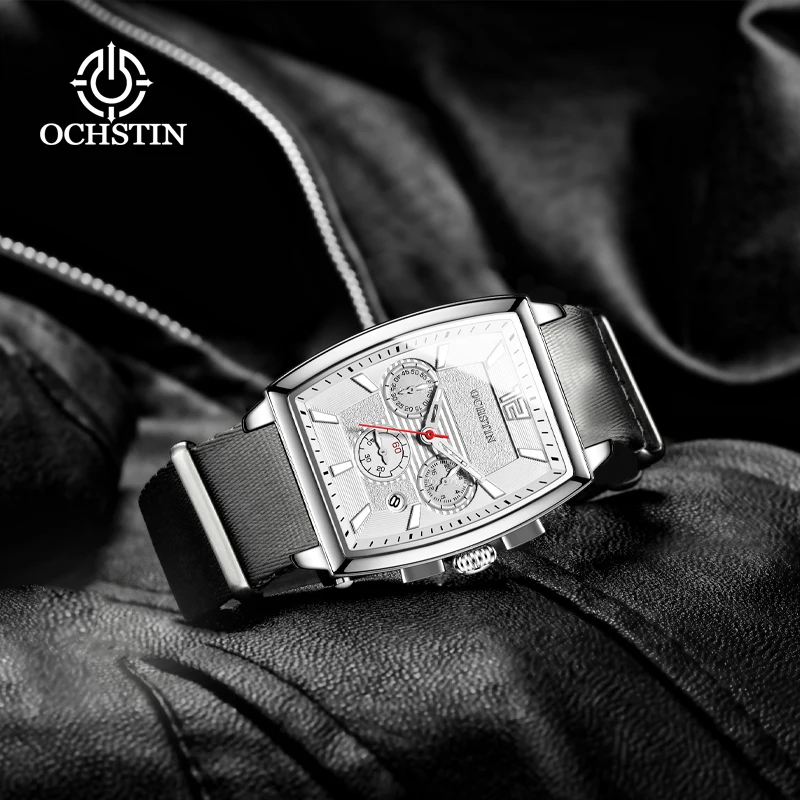OCHSTIN2024 New Creative Nylon Series Casual Hundred Style Men's Quartz Watches Original Quartz Movement Men's Watches