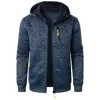 New Men's Sports Fitness Casual Sweatshirt Cardigan Hooded Jackets Cardigan Hooded Sweatshirts Baseball Jacket 2