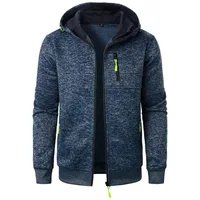 New Men's Sports Fitness Casual Sweatshirt Cardigan Hooded Jackets Cardigan Hooded Sweatshirts Baseball Jacket 2