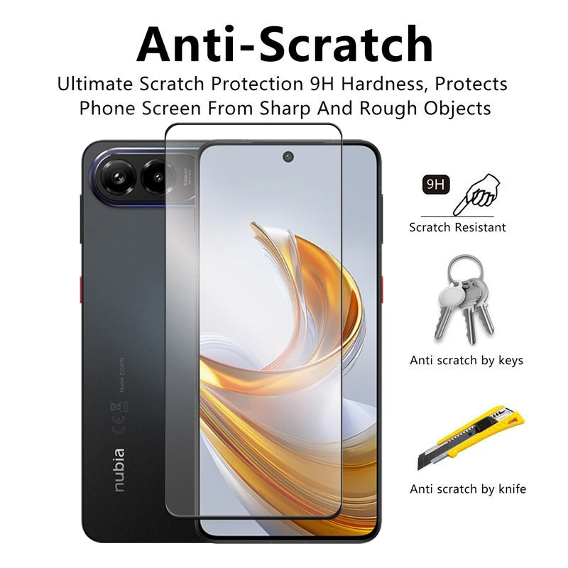 6-in-1 Premium Tempered Glass Screen & Lens Protector Set - 2.5D Full Coverage