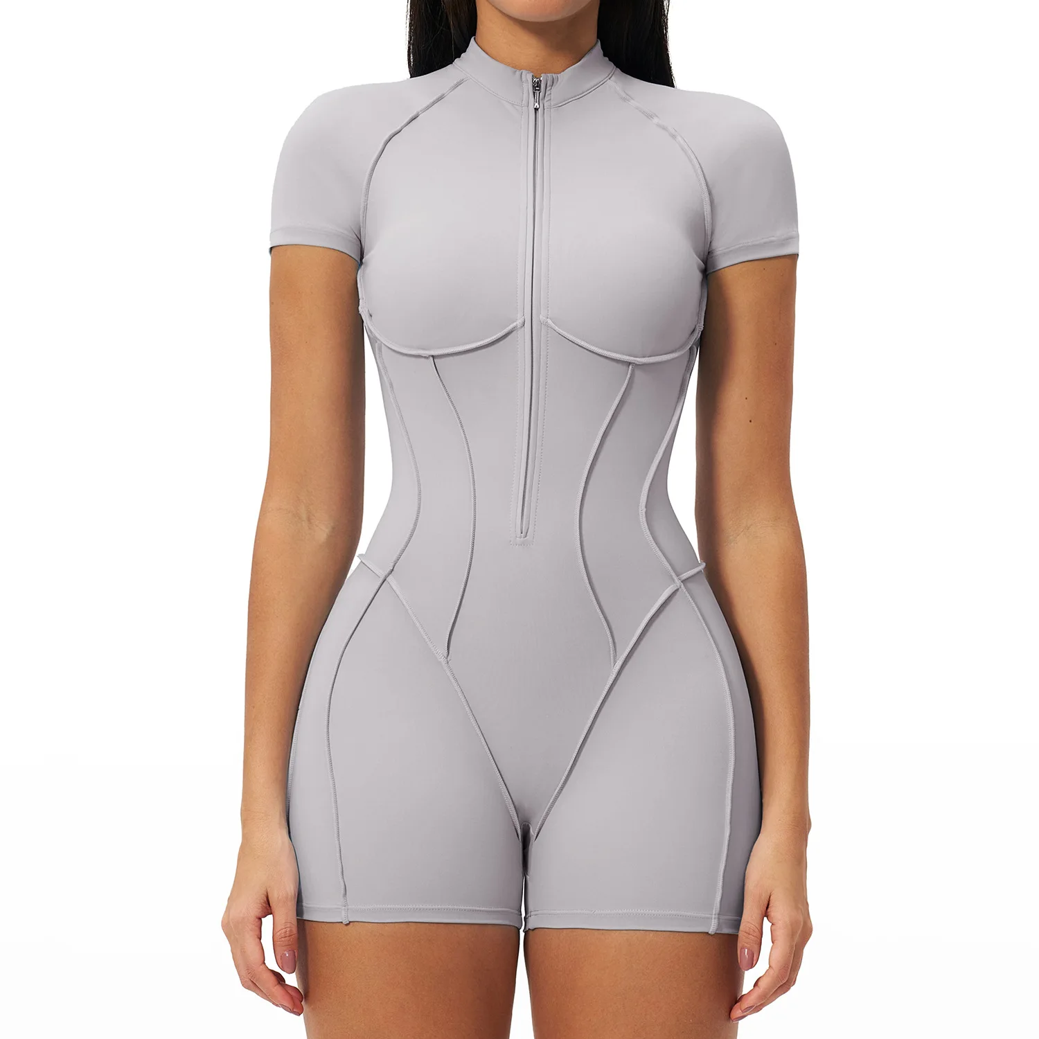 Bodysuits Backless Sports Overalls Women Gym Rompers Sportswear Breathable Bodysuits Women One-Piece Suit Short Yoga Jumpsuits 6