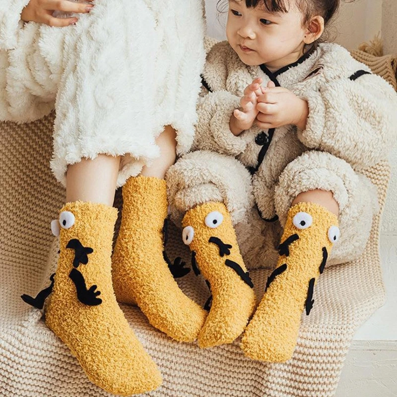 

77HD Soft Warm Floor Socks Prewalker Flat Shoes for Toddlers 0-8Year Baby Accessories