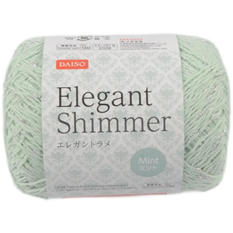 25G/Palla Estate Lana Argento Palla Giapponese Vestiti Fai Da Te Maglia Di Lana Tessuta A Mano Uncinetto Uncinetto Filato Antistatico