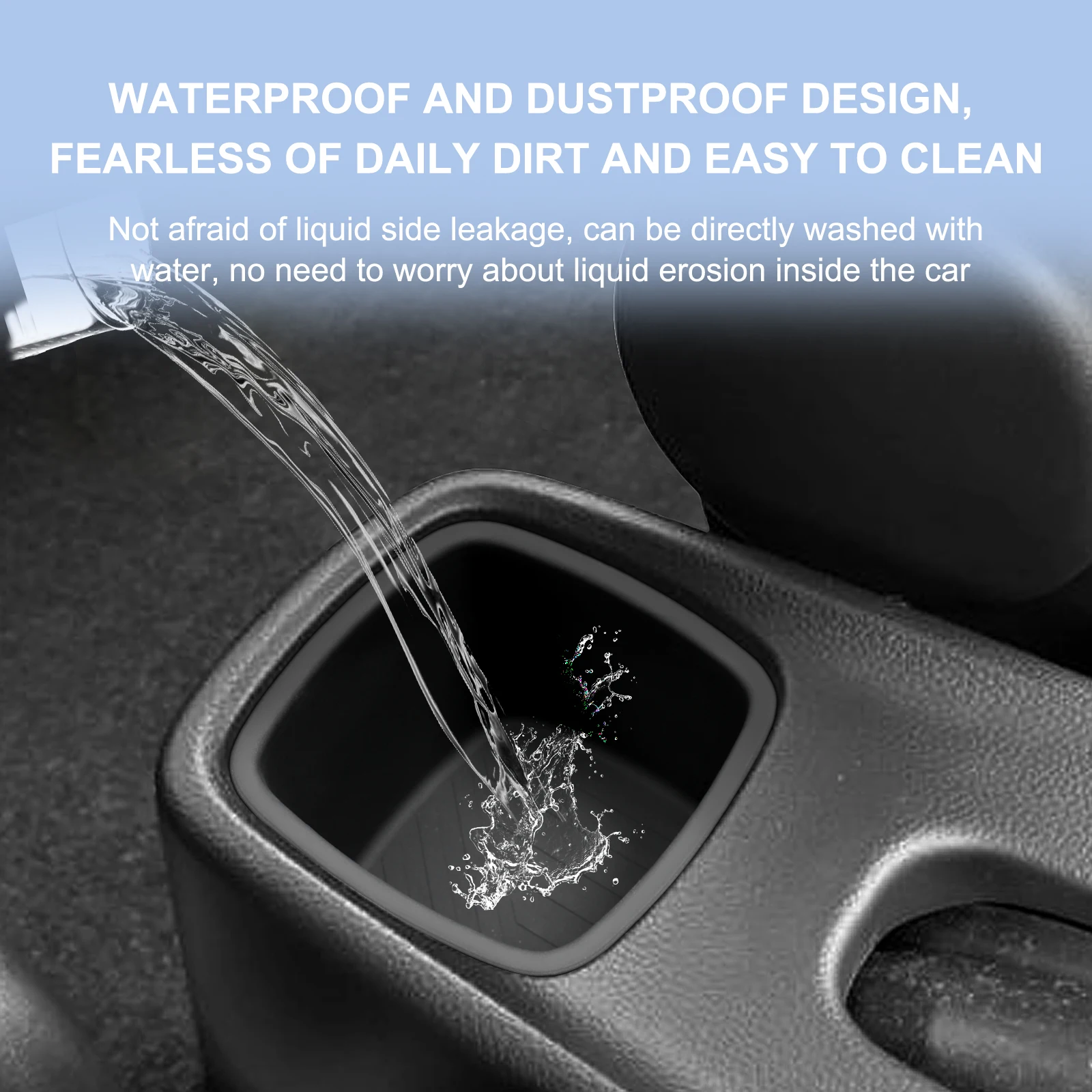 스즈키 스위프트 2016-2024 자동차 컵 홀더 실리콘 중앙 제어 보관 상자 더러운 음료 홀더 인테리어 액세서리