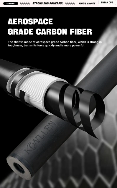 KONLLENカーボンファイバーシャフト Amazon.co.jp: KONLLEN ビリヤード シャフト カーボン プール