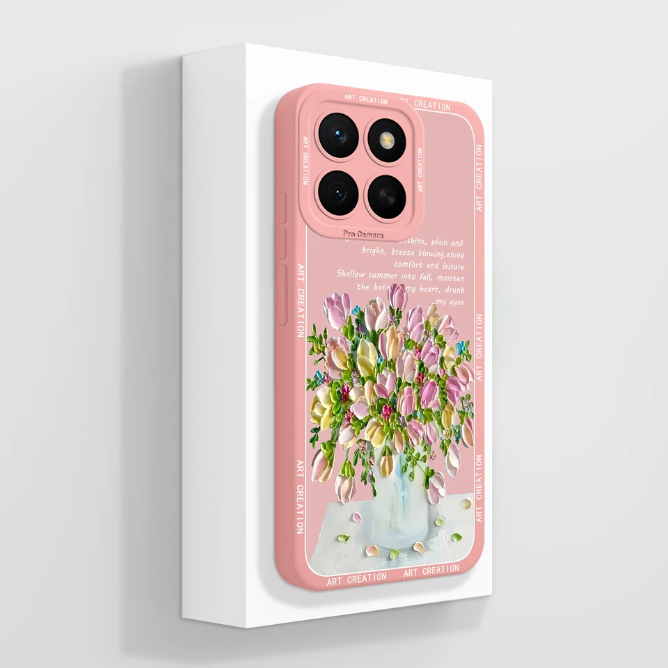 Daisy Star Liquid Silicone Anti-Fall Back Cover