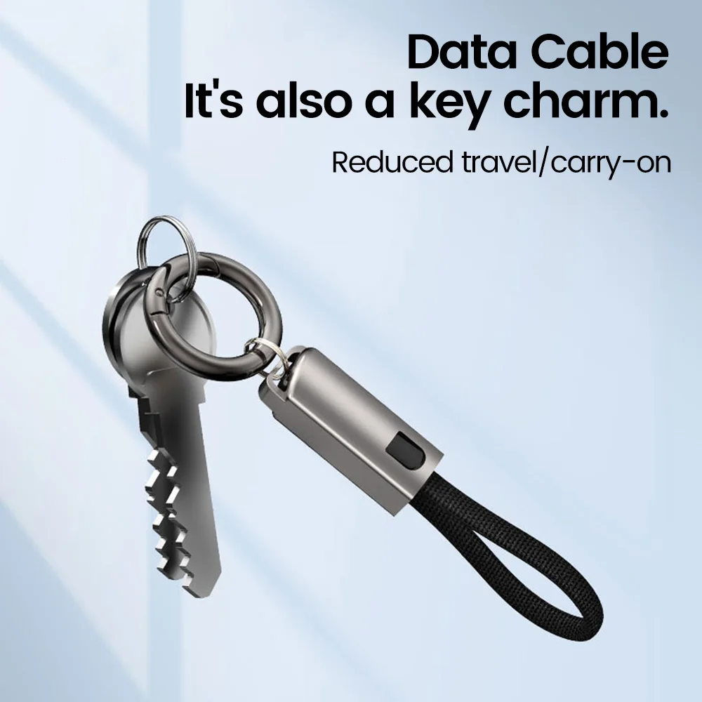 Keychain USB Type C Data Cord PD65W USB C to Type C Cable 3A Fast Charging 10CM Short Cable Type C For iPhone 15 Xiaomi Samsung BEST SELLERS