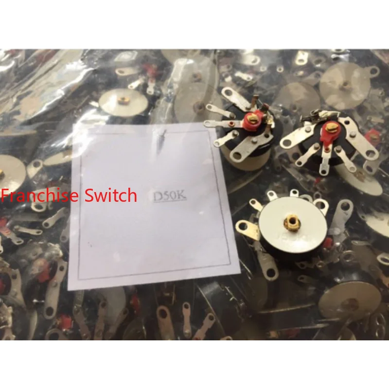 

10PCS RV16MM Potentiometer With Switch Singing Machine Video Public Address Radio B503 50K Flat Foot