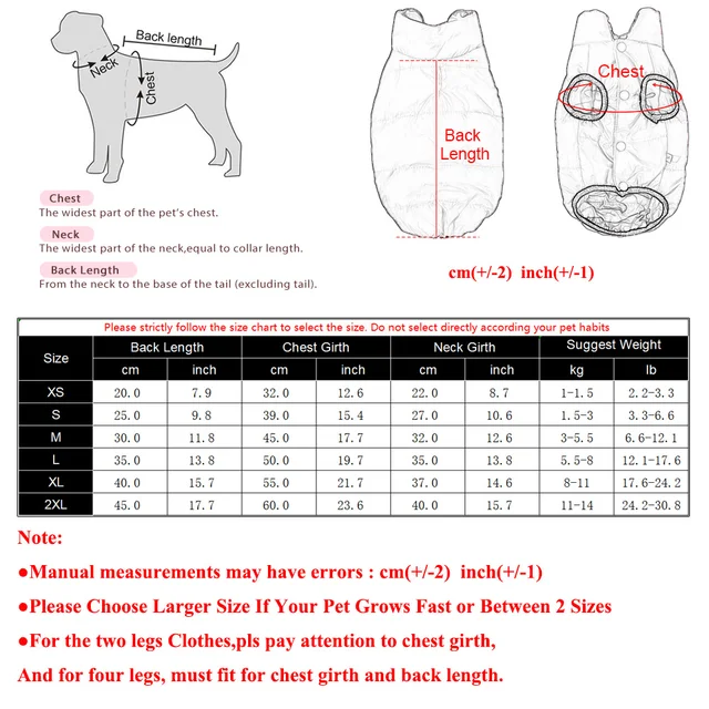 Reversible Pet Dog Clothes For Small Medium Dogs Cats Cold Winter Warm Puppy Padded Jacket Vest Chihuahua Dachshund Pug Outfits 6