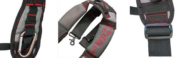 KUNN Magnetic Tool Belt Suspenders Heavy Duty - Werkzeuggürtel Hosenträger Für Handwerker, Elektriker & Zimmerleute