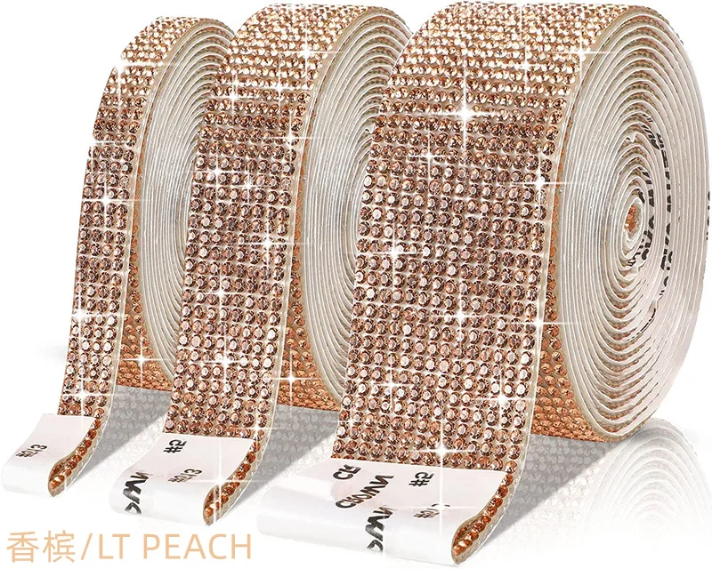 Self-Adhesive Crystal Rhinestone Ribbon for DIY Crafts and Decorations