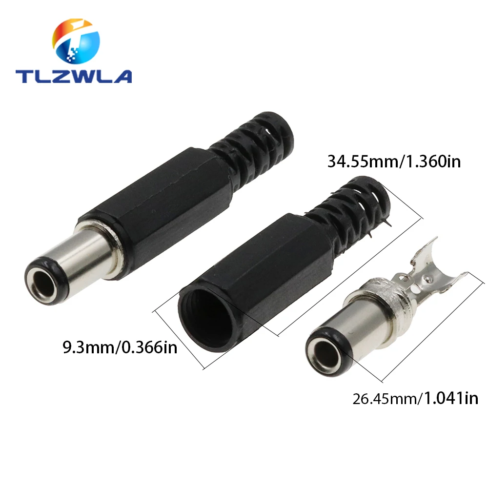 6330mm conector do adaptador de plugue 25x07mm 02