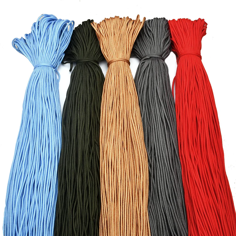 10/100m 2mm Paracord Camping Clothesline Tactical Bracelet Accessory Bracelet Necklace Rope for Jewelry Beading Bracelet