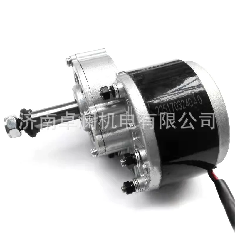 

Brushed 24V250W Extended Shaft Decelerator Motor Two Wheel Balance Vehicle Drift Vehicle Retrofit Motor