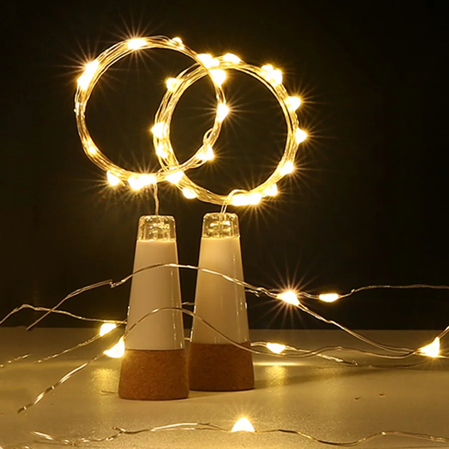 Wine bottle lights fairy string lights fairy lights 1PC 2M 20LED USB rechargeable