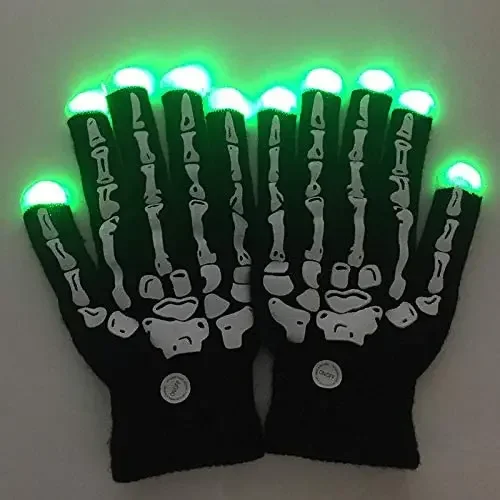 Glowing in the dark LED luminous Skeleton Gloves