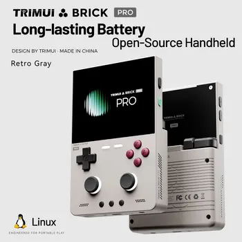 TRIMUI BRICK PRO Console di Gioco Portatile Retro, Lettore Video con Sistema Linux Open Source, Schermo da 3,95 Pollici, Giochi per Telefono Palmare, Regalo