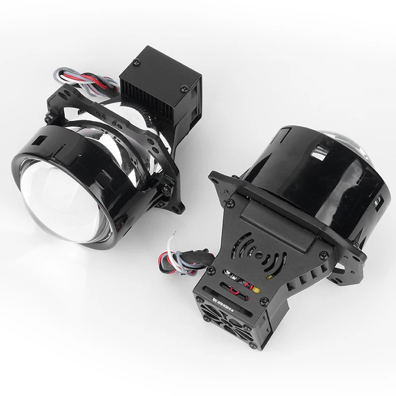 Hella 3R G5 용 양방향 LED 프로젝터 렌즈 LED 헤드라이트 어셈블리, 업그레이드 LED 조명 키트, 자동차 액세서리 스타일링, 3 인치, 300W, 6000K