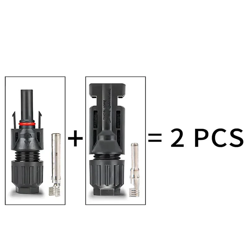 400/200/100/40/20/10 Pcs Photovoltaic Solar Connector Kit 1000V 30A Panel Solar Connectors for PV/MC Cable 2.5/4/6mm2 2