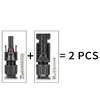 400/200/100/40/20/10 Pcs Photovoltaic Solar Connector Kit 1000V 30A Panel Solar Connectors for PV/MC Cable 2.5/4/6mm2 2