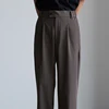 Men's Luxury Draped Baggy Suit Pants Casual Button-down Solid Color Straight Premium Elegant Dress Pants 2024 New 4
