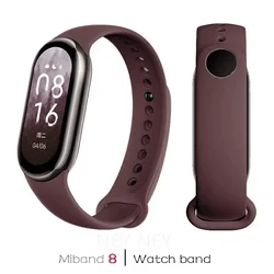 Waterproof Silicone Sport Watch Band - Replacement Strap for Smart Fitness Trackers (14 Wine red)