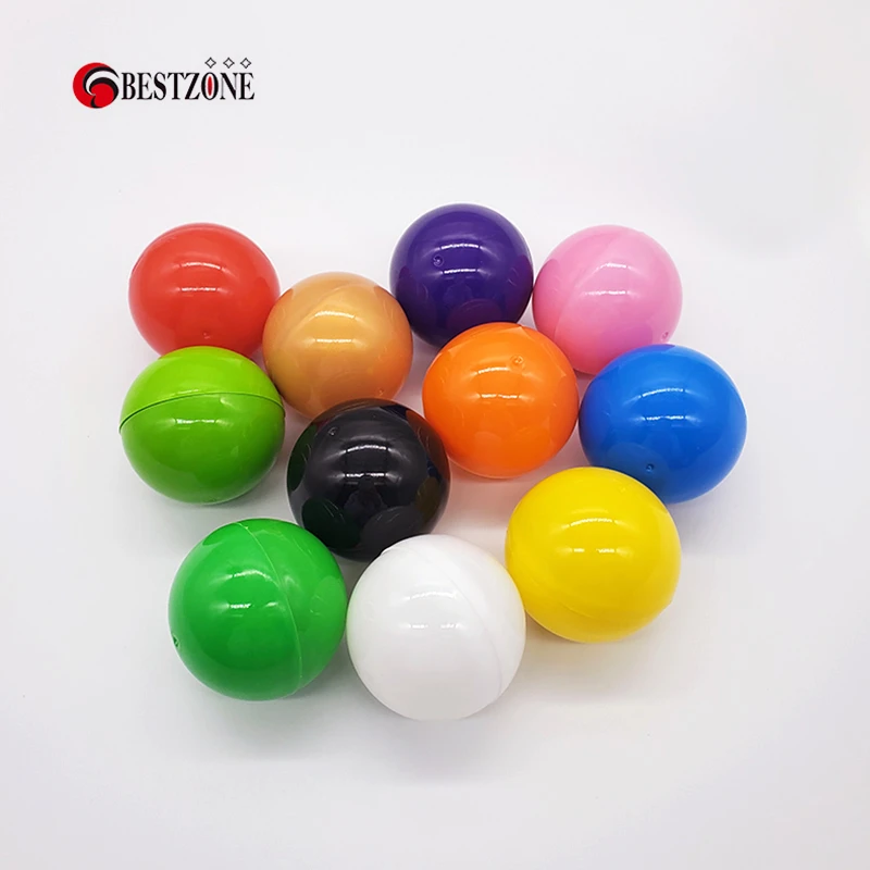30Pcs/Lot Diameter 50MM 2 Inch Plastic Toy Capsules Mixed Colorful
